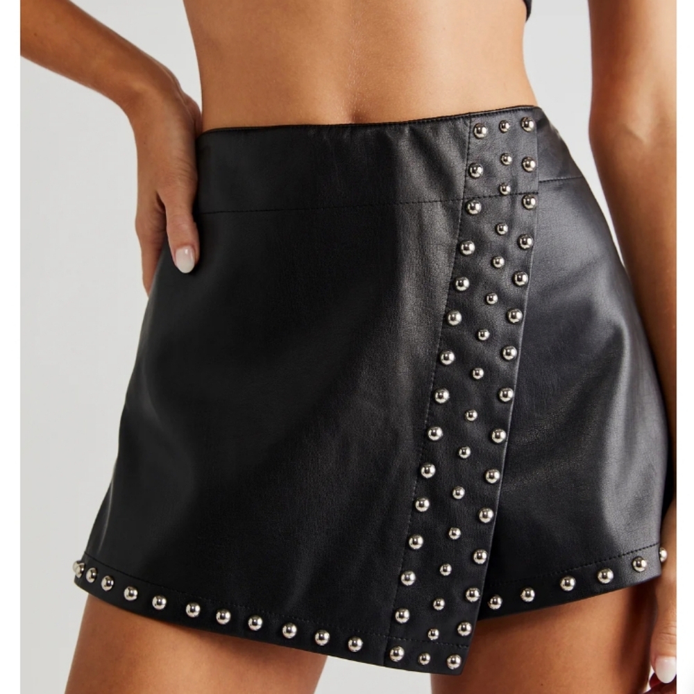 Forever 21 Black Studded Skirt